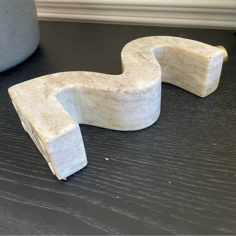 Marble candle holder